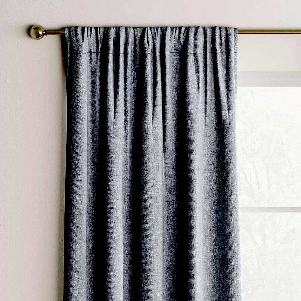 Dark Grey Heather Blackout Curtains -Target Room Essentials 42" X 63" Rod Pocket